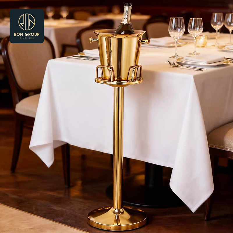 Ледница из нержавеющей стали 5 л, шампанское золото