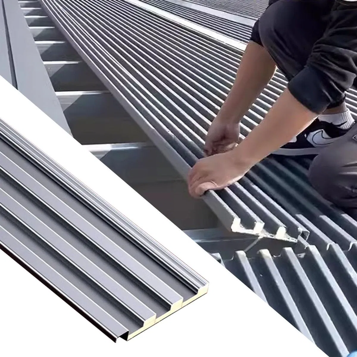 Outdoor Roof PU Sandwich Wall Panel