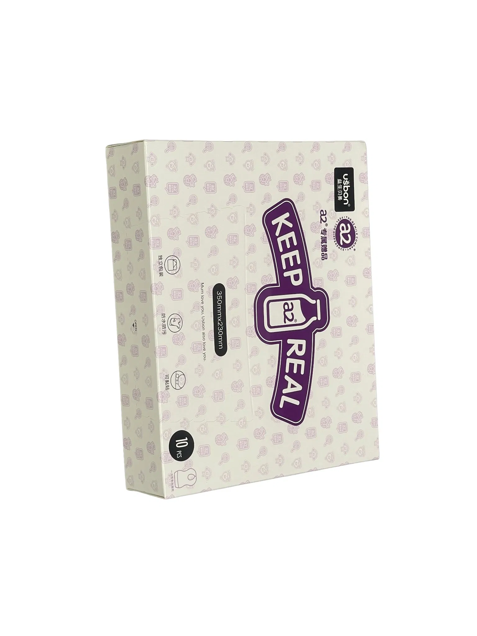 Disposable Hygienic Nonwoven 3 Plys Waterproof Baby Bibs for Eating