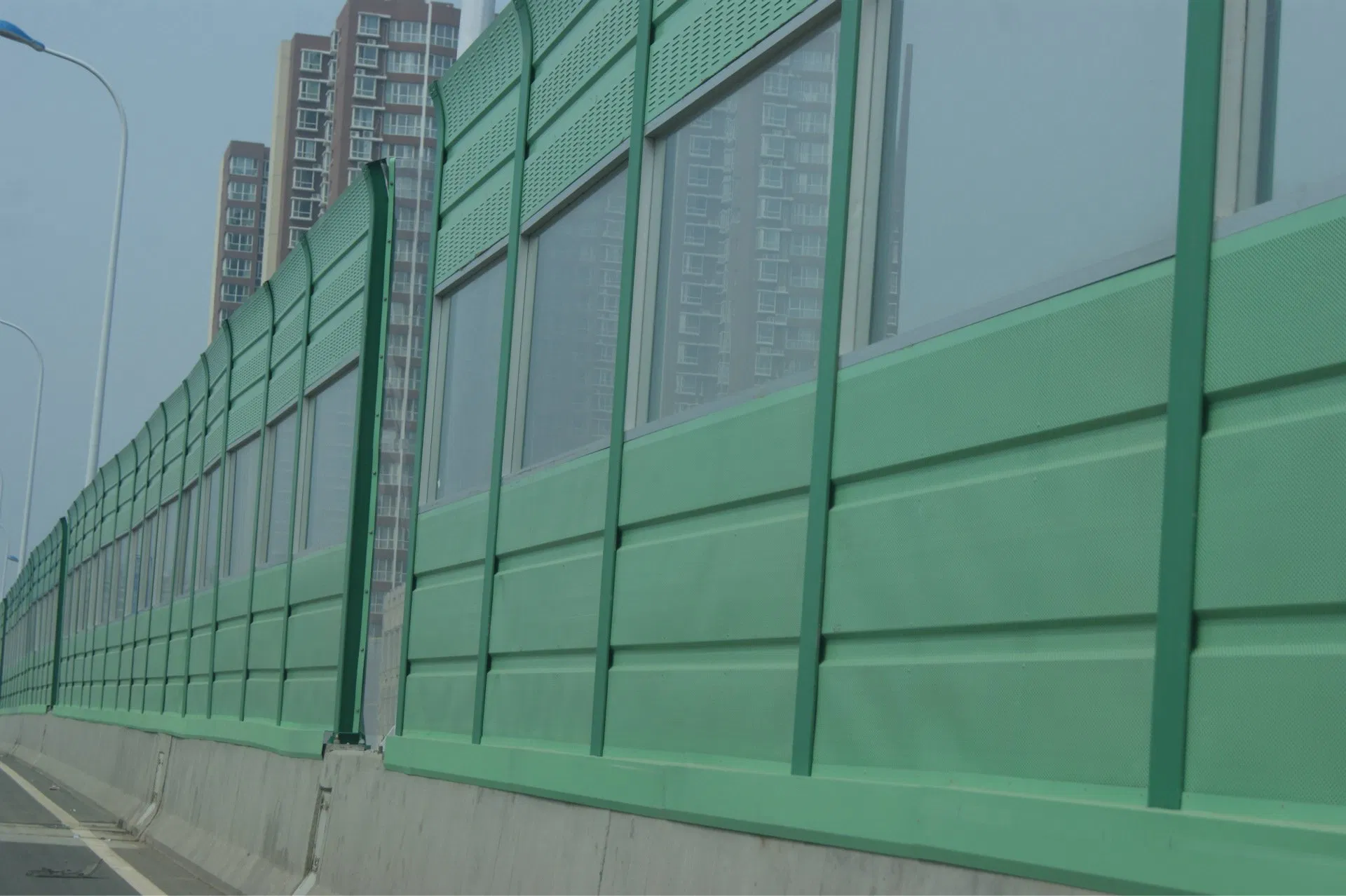 Acoustic Sound Absorbing Noise Barrier Wall Fence / Acoustic Sound Barrier Panels