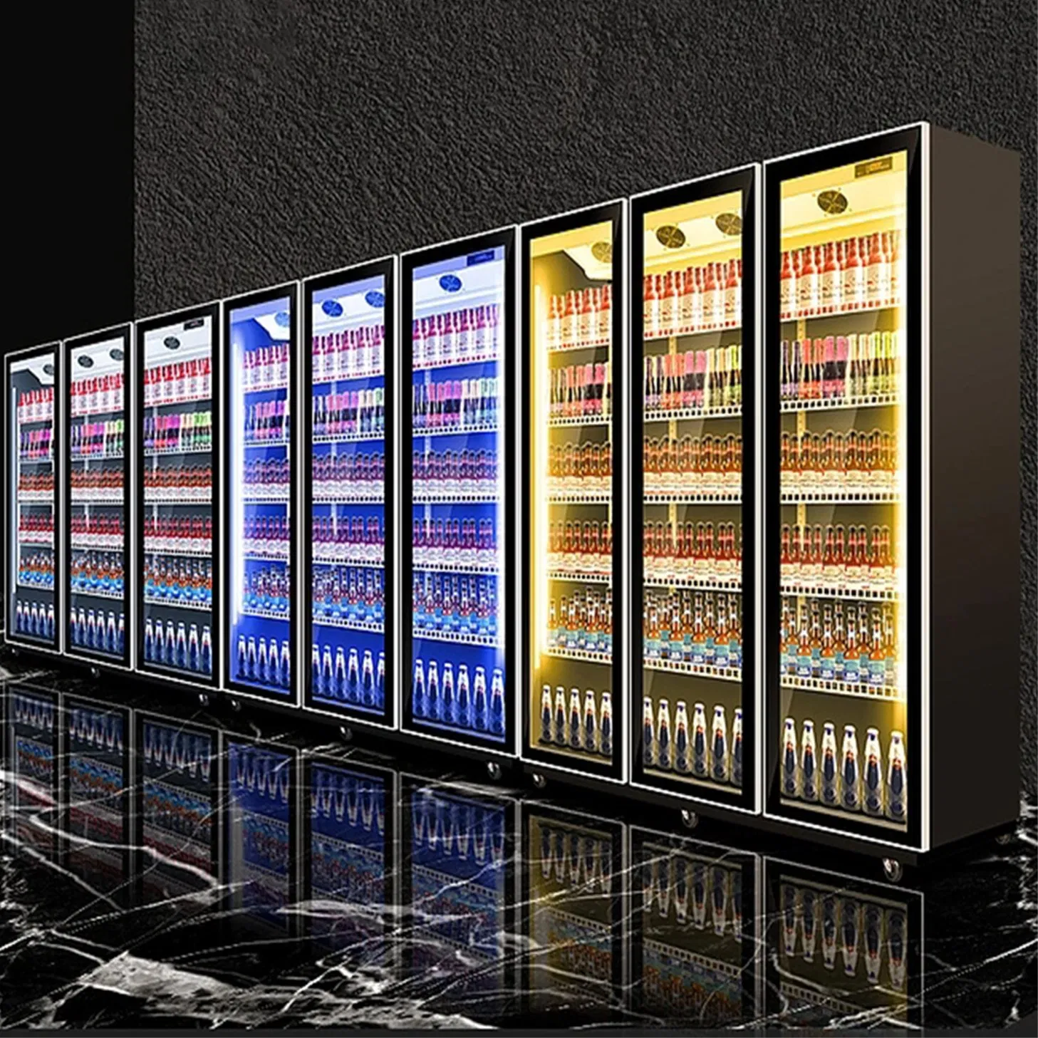 Commercial Countertop Wine & Beverage Chiller Good Price Glass Door Refrigerator for Display