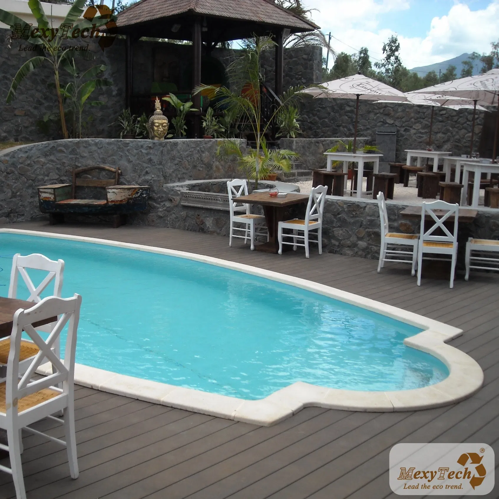 WPC Composite Decking for Garden Application