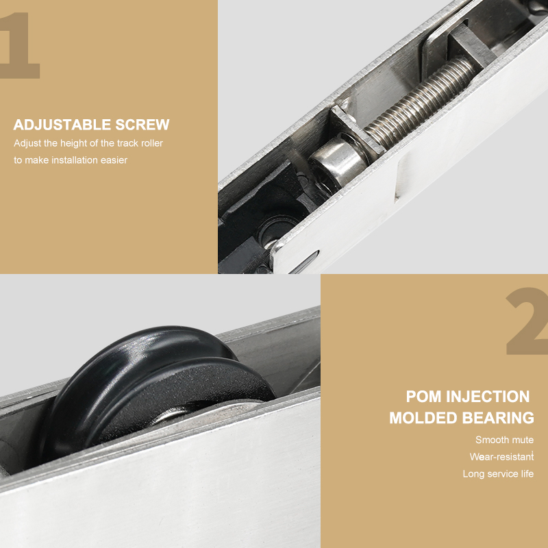 Ролик для раздвижных дверей из нержавеющей стали с нейлоновым колесом