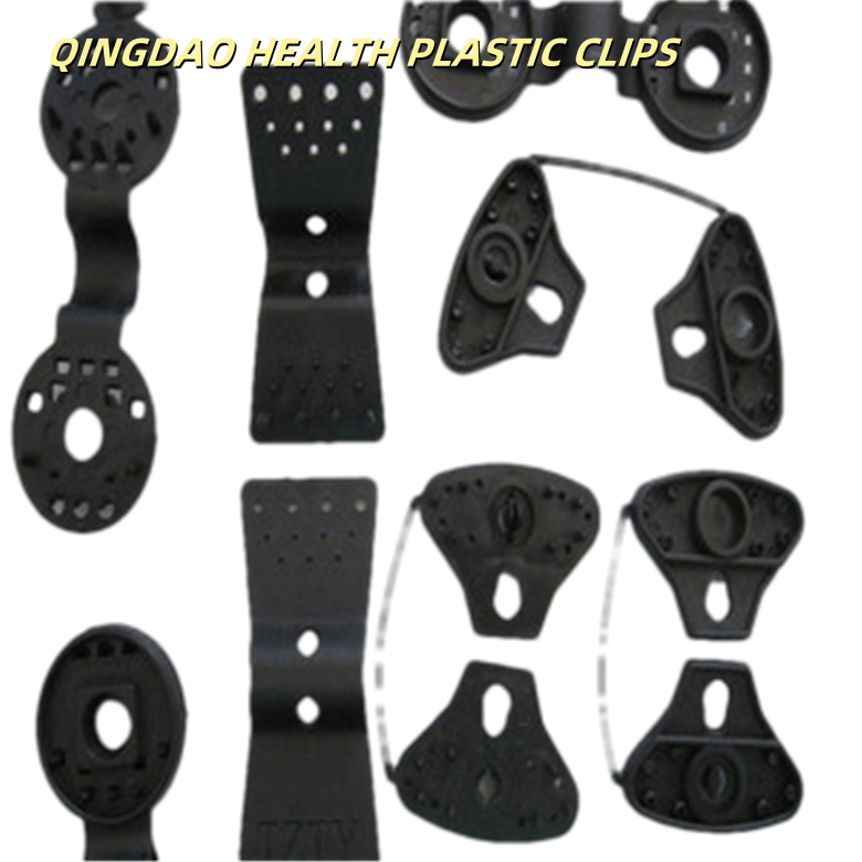Durable 3cm X 11cm Black Plastic Netting Clips for Secure Attachment