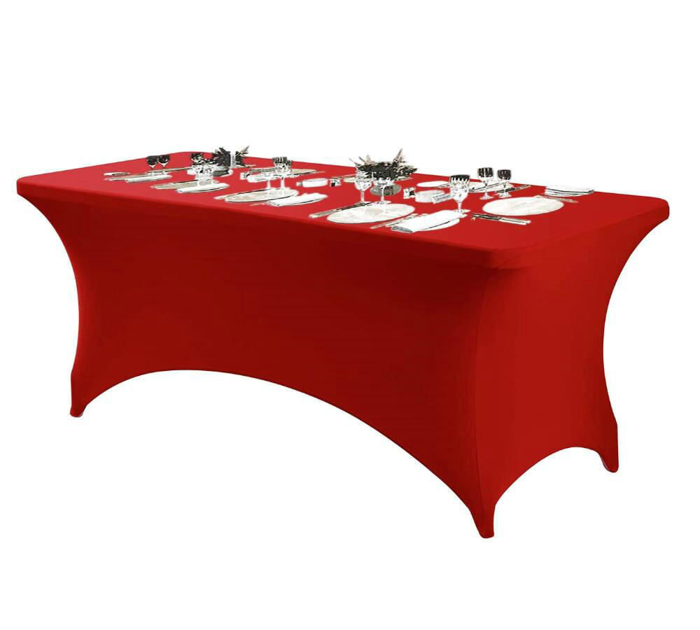 High Quality Wholesale Polyester Colorful Tablecloth Conference Table Cover Table