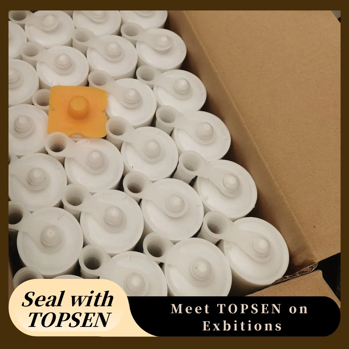 Topsen High-Performance Long-Lasting Mildew-Free Kitchen and Bathroom Silicone Sealant for Moisture Protection