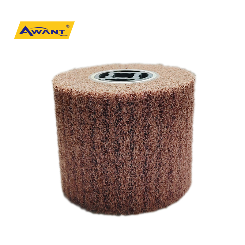 Brown Charming Non Woven Polishing Disc for Steel Metal Wood