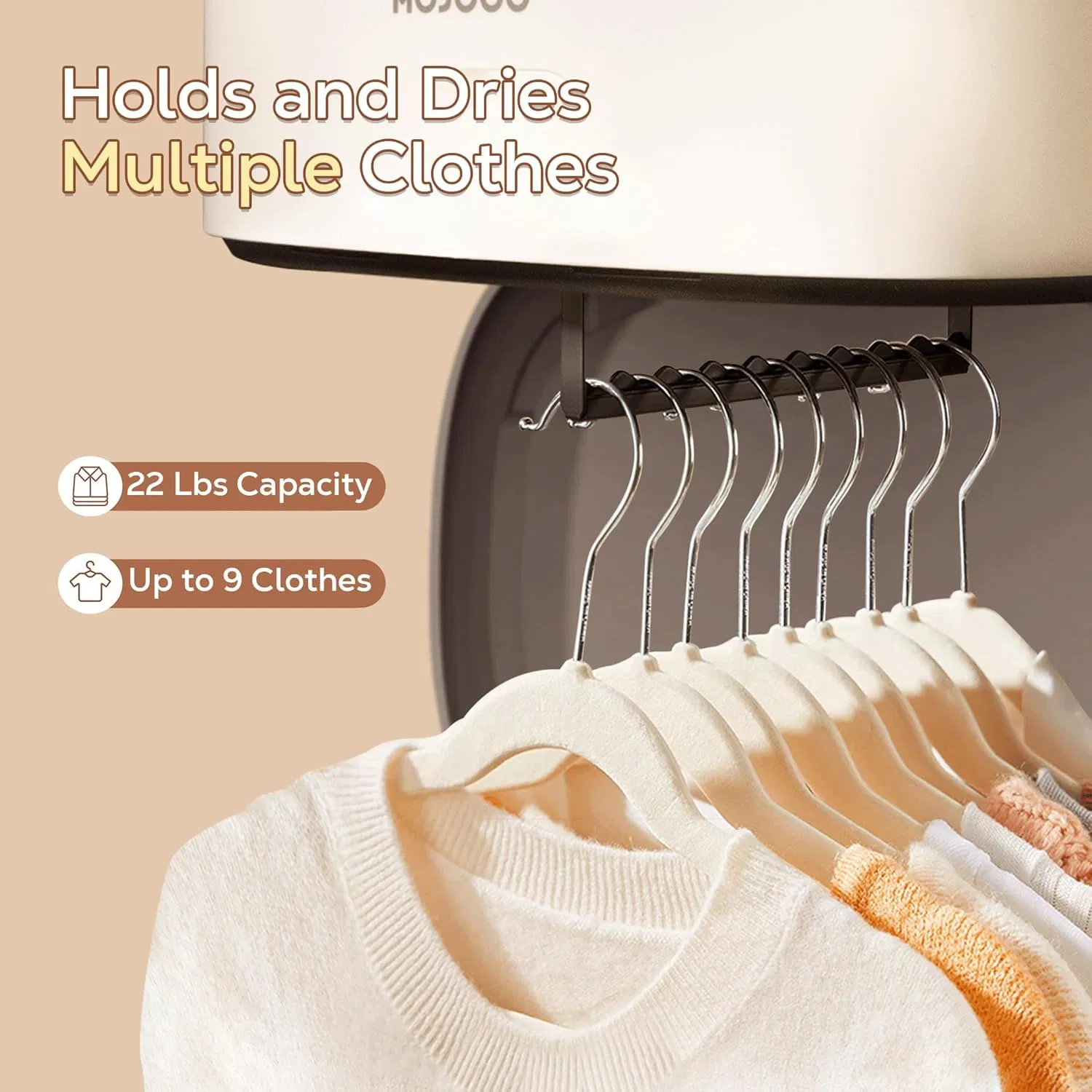 Ds-1080 Portable Clothes Dryer - Portable Dryer for Apartment, RV, Travel - Premium Mini Dryer Machine for Light Clothes