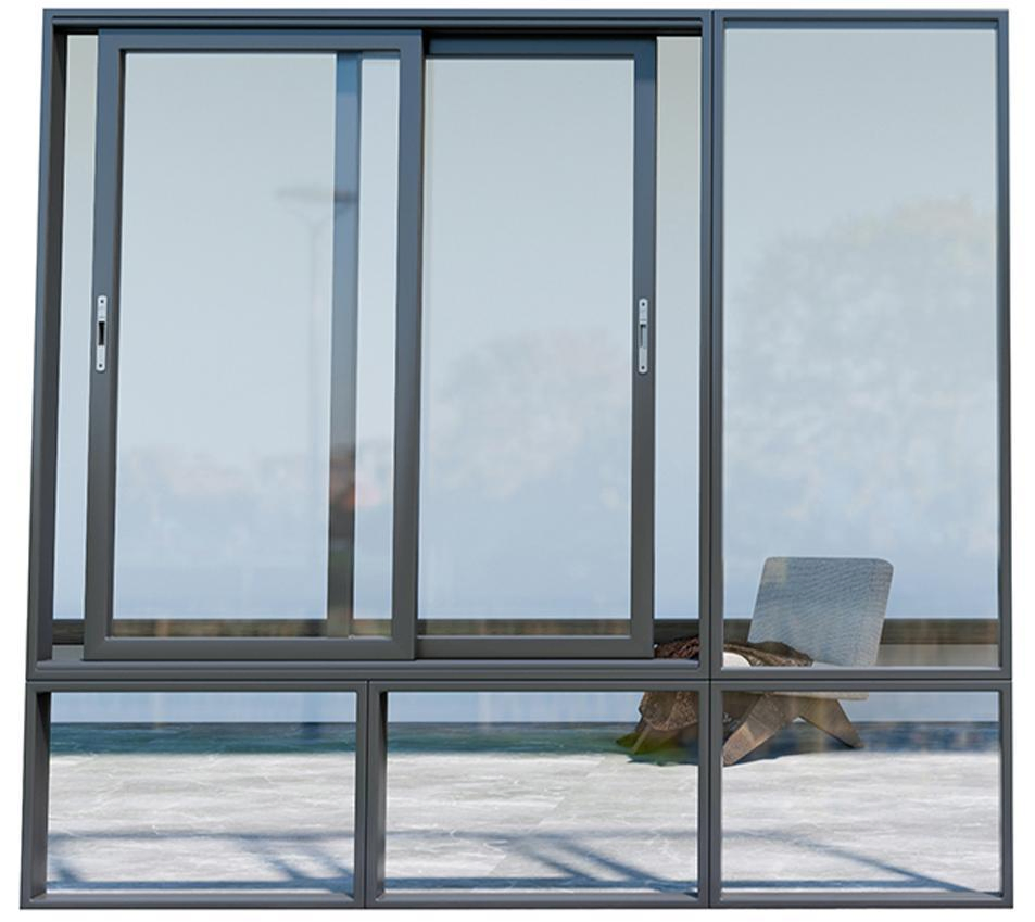 Residential Office Building Advance Panoramic Floor-to-Ceiling Double Sliding with Insulated New Aluminium Window