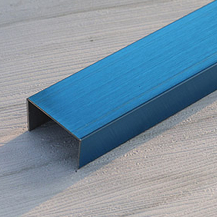 201 304 Ceramic Tile Corner Trim Stainless Steel Square Metal Edge Trim