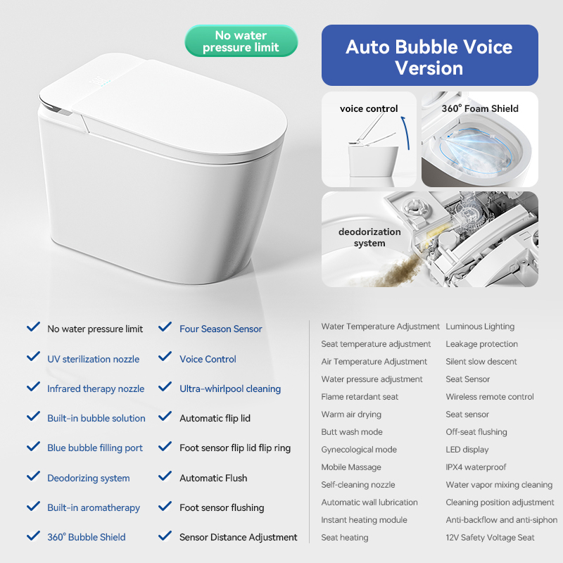 Wc Ceramic Deodorizing Multifonctional Smart Bowl Intelligent Price Intelligence Close Automatic Toilet