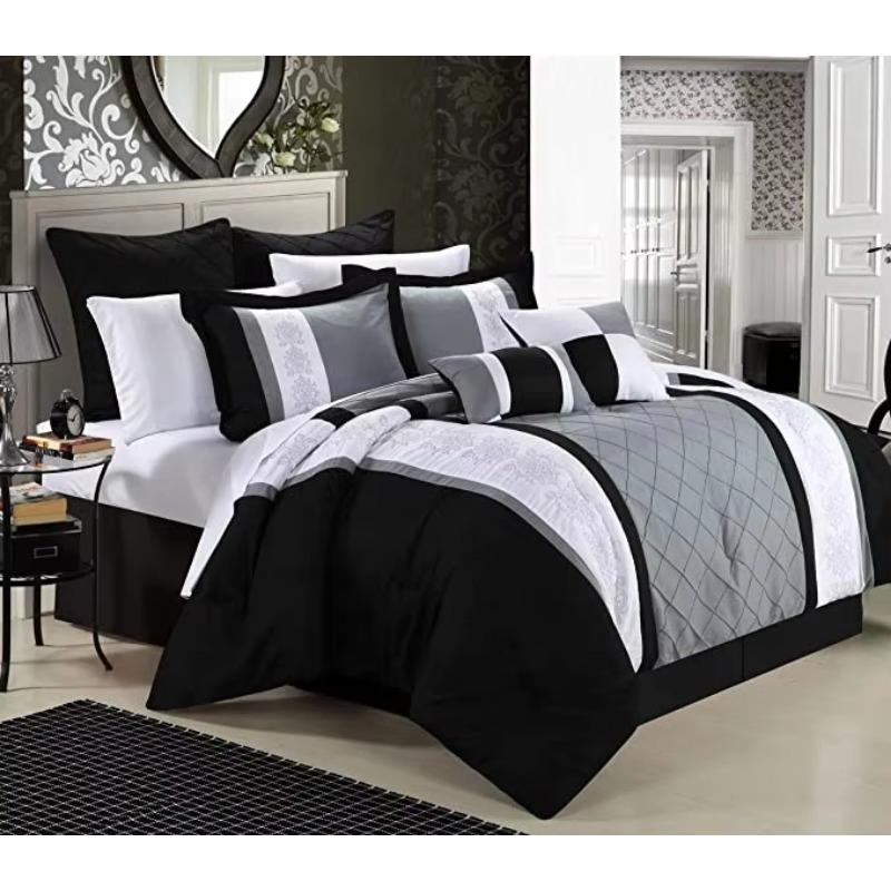 Wholesale Home Textile Pillowcase Quilt Cover Three-Piece All Seasons Bedding Comforters Set