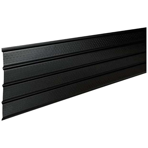 4-Panel Soild/Full Vented Black Roof Aluminum Soffit Panel