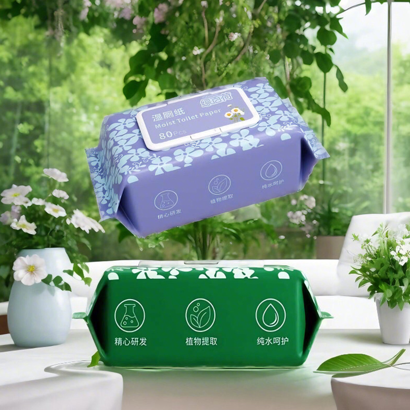 Hot Sale China Flushable Disposable Unscented 80PCS Toilet Wet Wipe