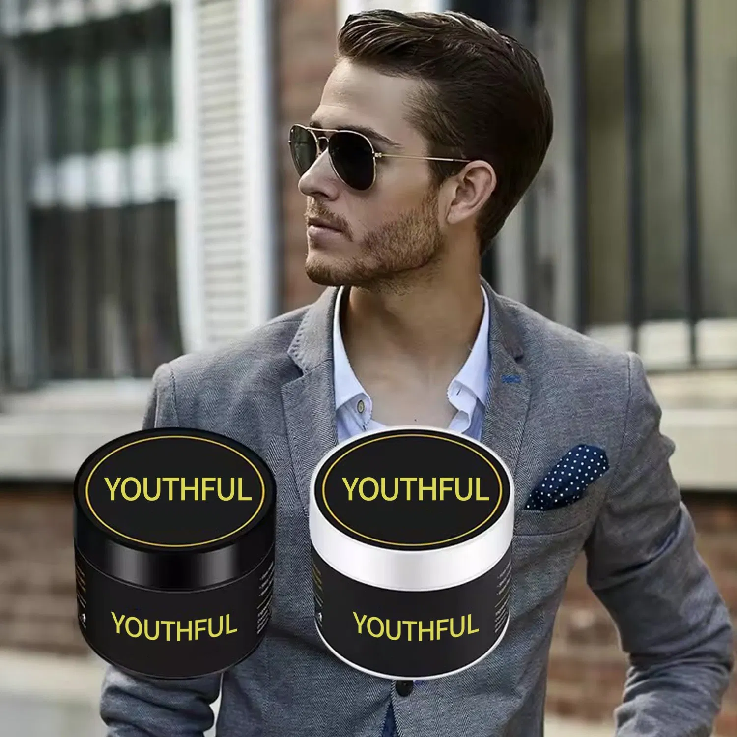 Water Base Strong Firm Hold Matte Men Hair Pomade Wax