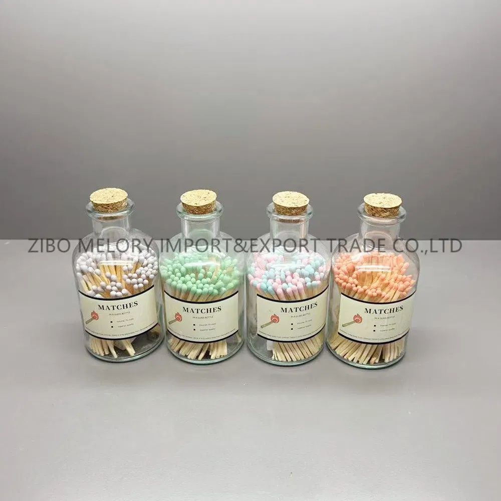 Delicate 7.5cm Safety Matches Bottle with Corks