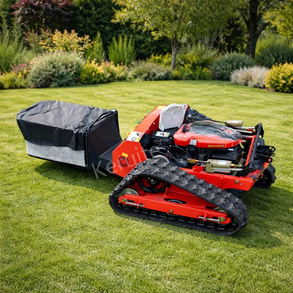 Гусеничный газонокосилка-измельчитель с дистанционным управлением