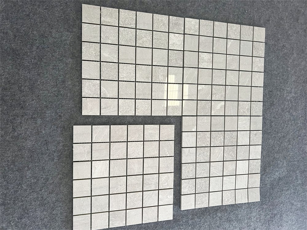 Плитка мозаика 300x300 мм бежевая глянцевая