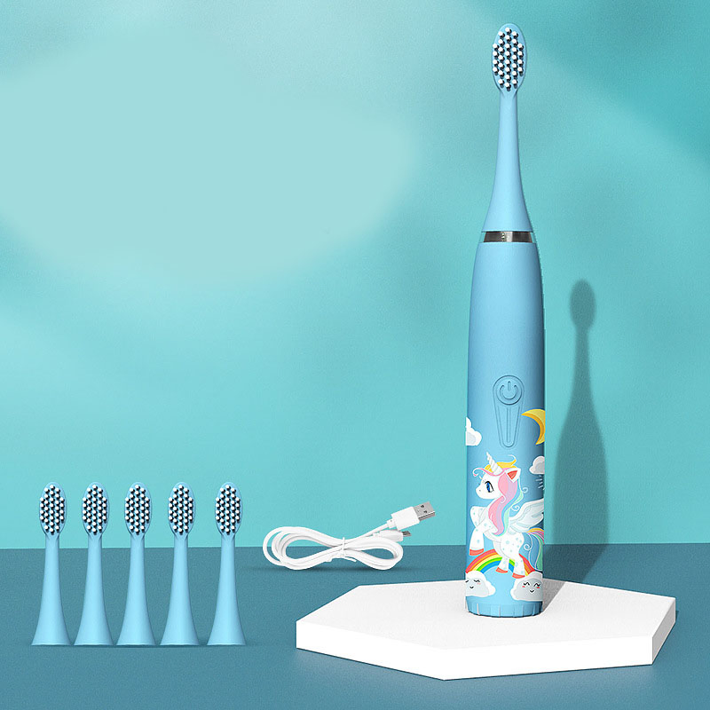 Wholesale Cute Cartoonelectric Tooth Brush Rechargeable Waterproof Kids Electric Toothbrush