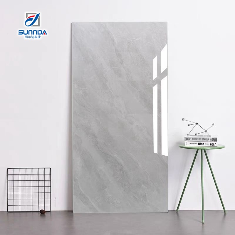 Glazed Polished Porcelain Tiles Marble Stone Designs Glossy Surface 600X600 600X1200
