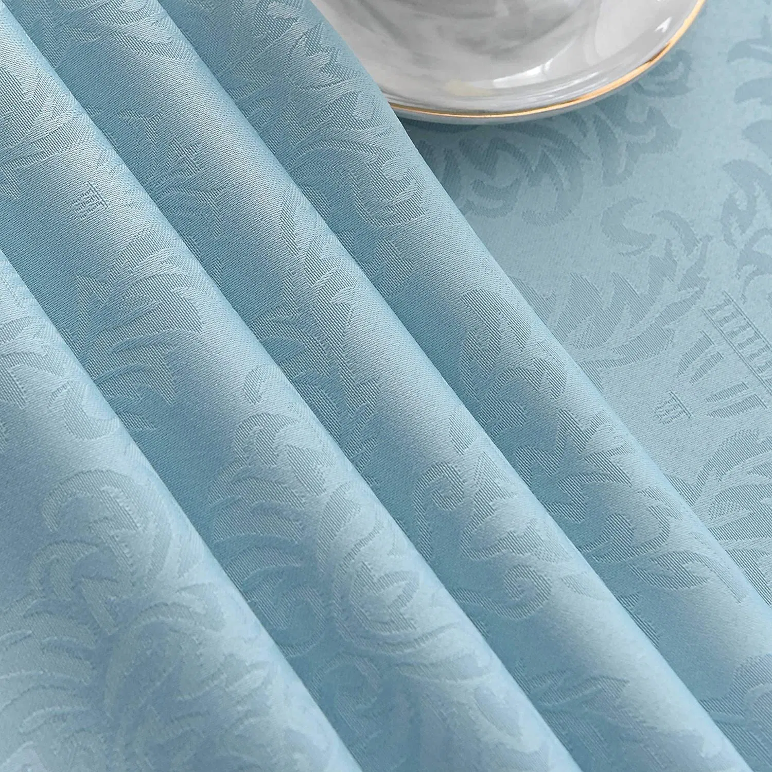 Jacquard Tablecloth Water Resistance Antiwrinkle Table Cloth for Buffet Banquet Parties