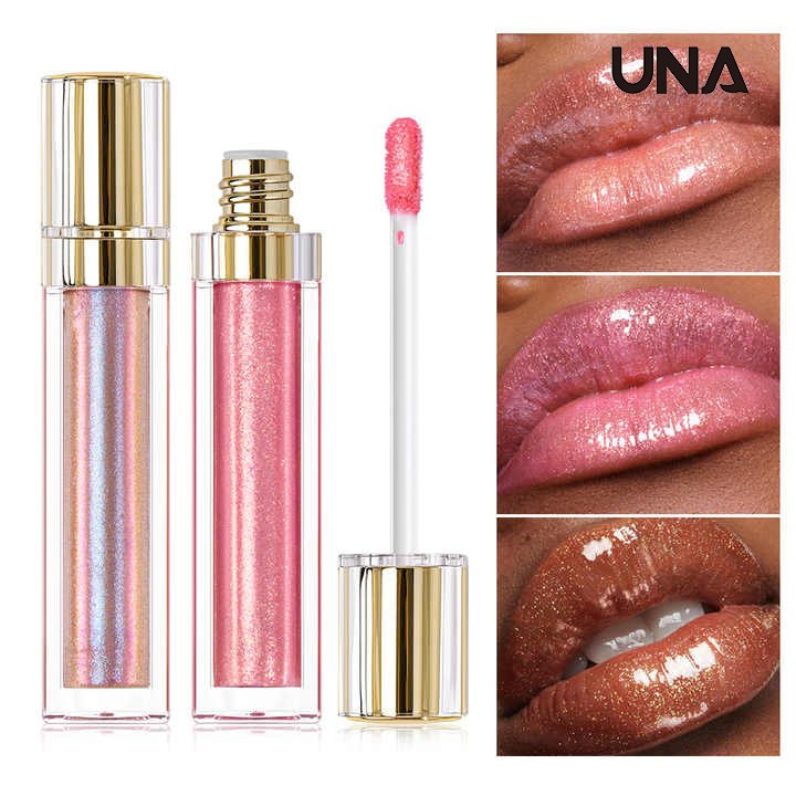 Waterproof Hydrating Shimmer Liquid Lipstick Vegan Formula Non Sticky High Shine Pearl Lip Gloss for Smooth and Glossy Lips