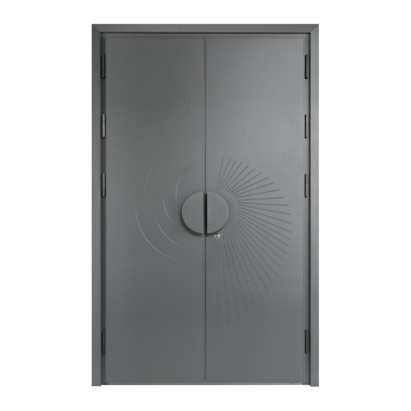 Factory Wholesale High End Luxury Entrance Door for Villa House Security Metal Aluminum Carving Stainless Steel Door