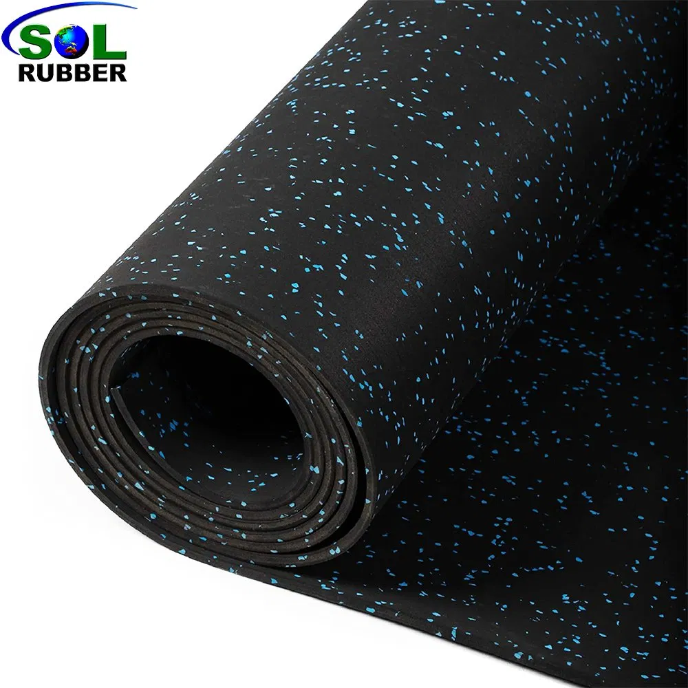 Waterproof EPDM Gym Rubber Flooring Roll Mats for Fitness Room