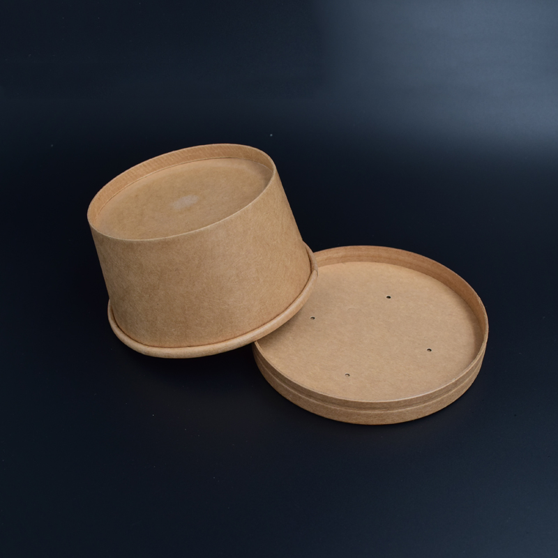Disposable High Quality Best Price Kraft Paper Salad Bowl 750ml