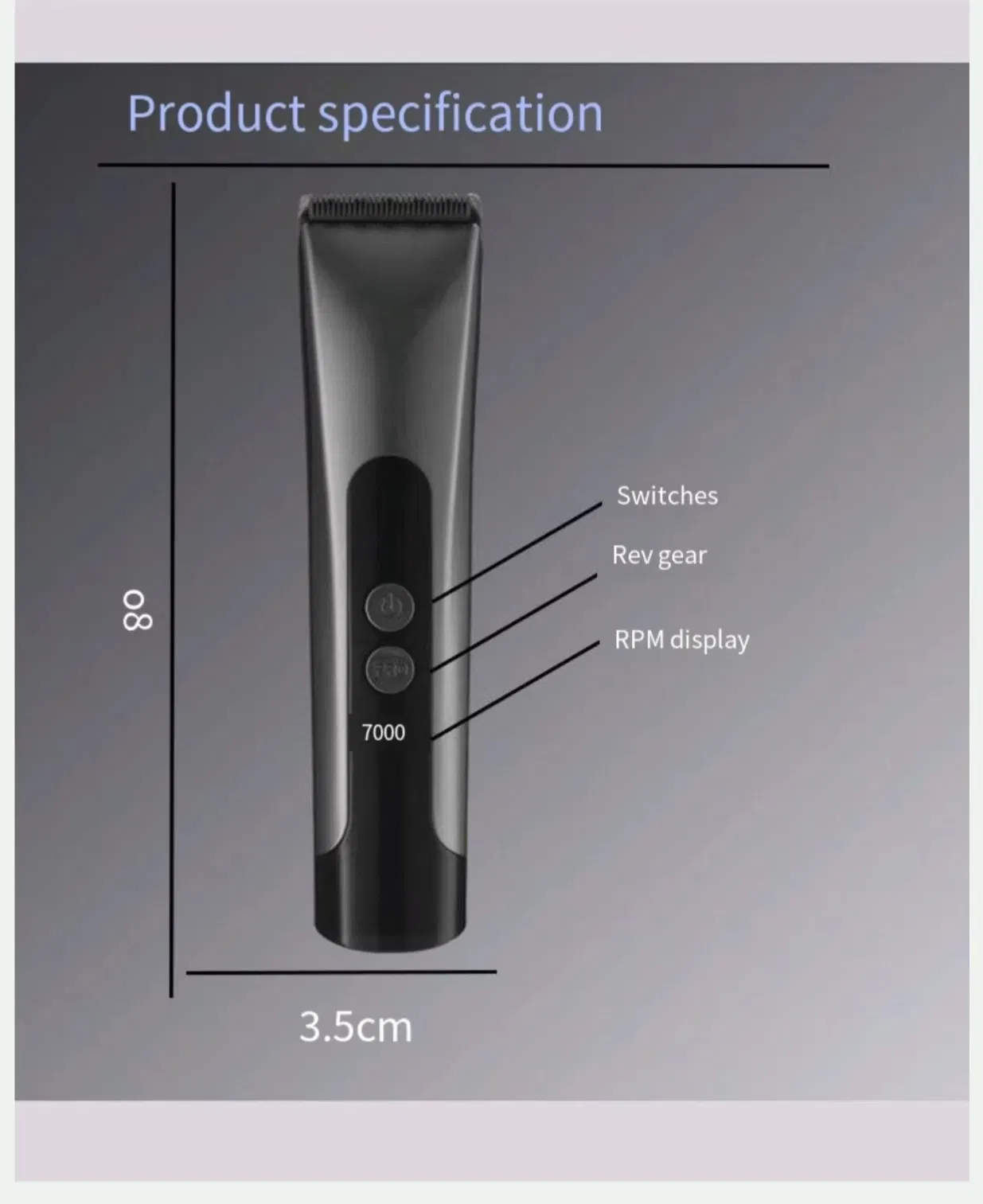 Foreign Trade Electric Hair Clippers USB Hair Repair Clippers for Hairdressers