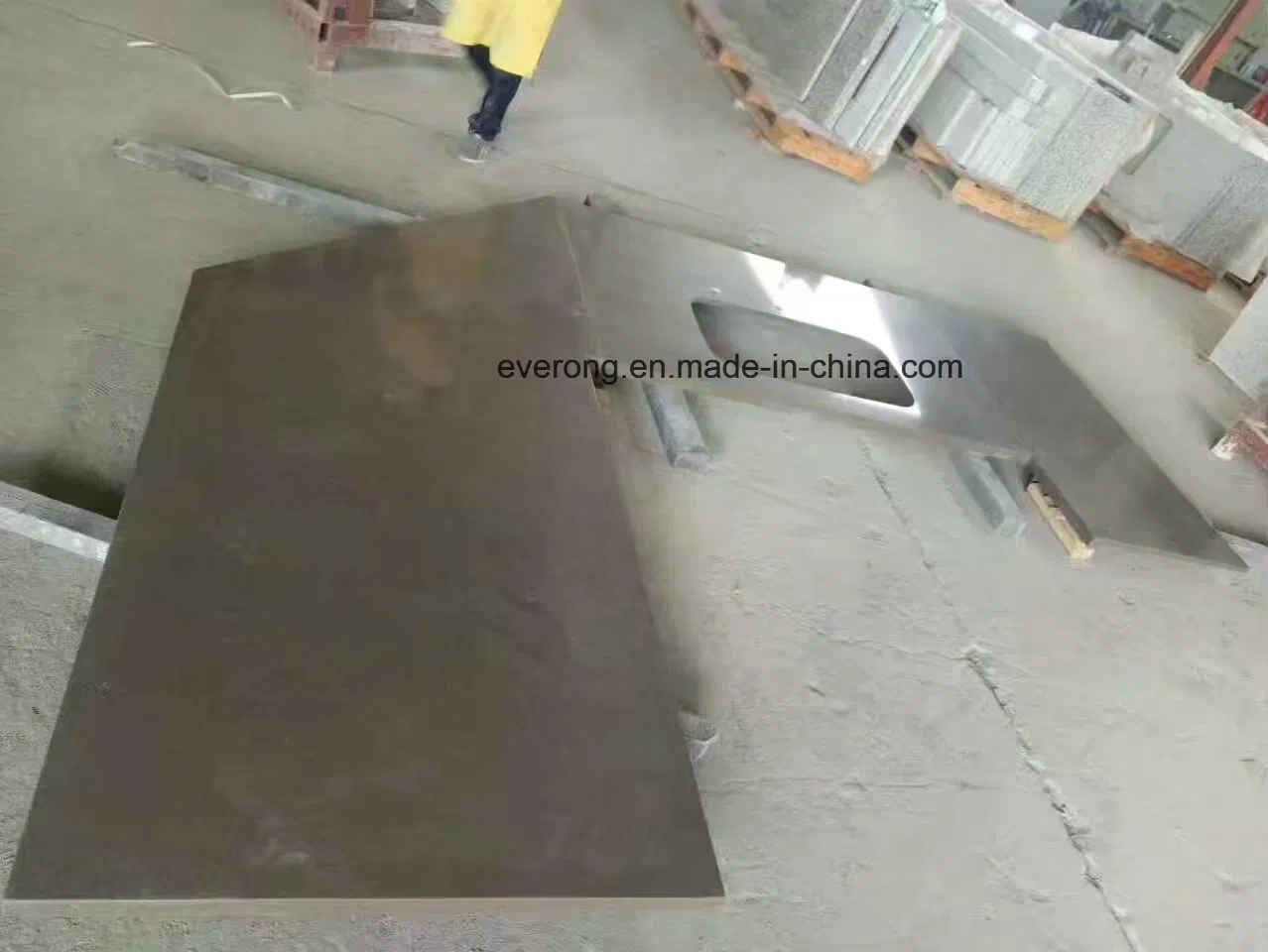 Chinese White/Grey/ Black Stone Quartz with Mirror Chip for Vanity Tops