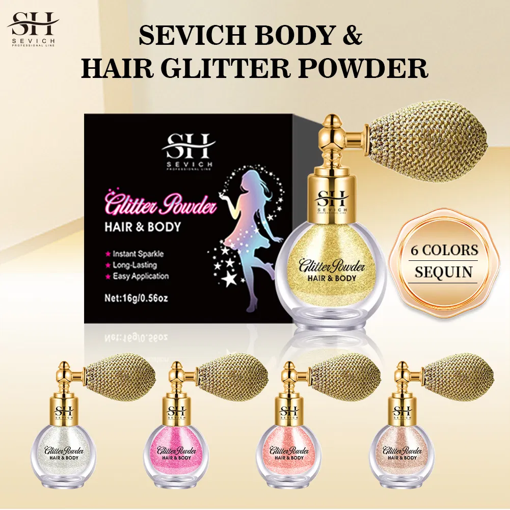 Glitter Setting Spray Face Body Shimmer Powder