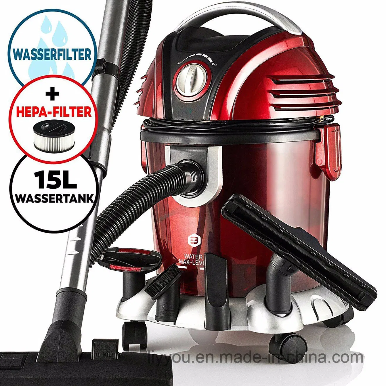 Ly901ba Water Tank Bagless Vacuum Cleaner for Car Home Shop Garage