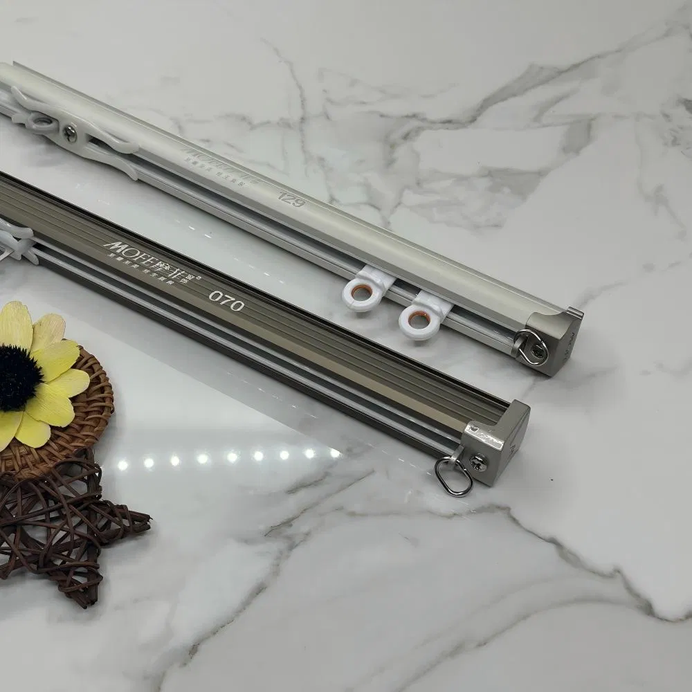 Square Silent Curtain Track for Easy Installation of Sunshade for Hotel Windows