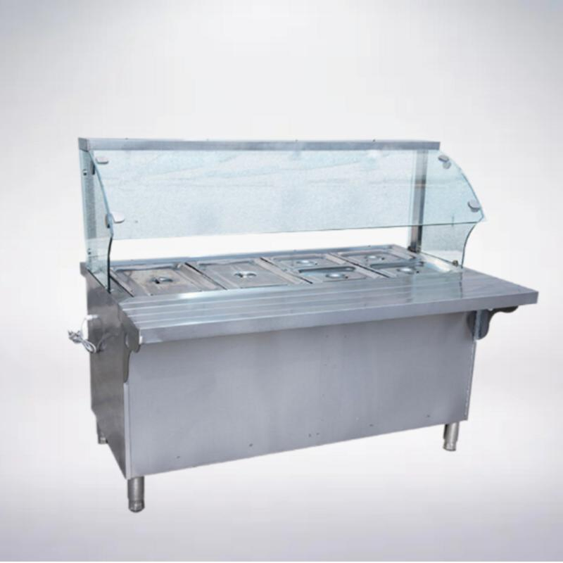 Commercial Electric 4 Pans Bain Marie Buffet Lunch Display Portable Food Warmer