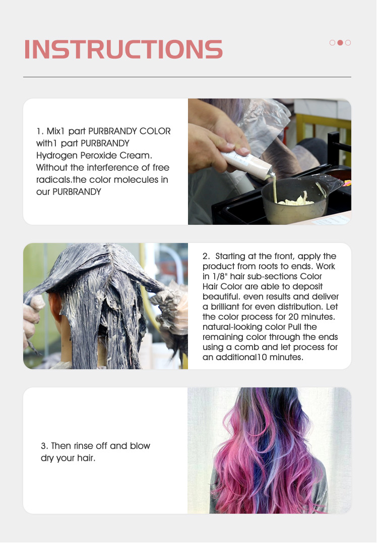 Sample Available Permanent Hair Color Dye Natural Pigment Nice Performance