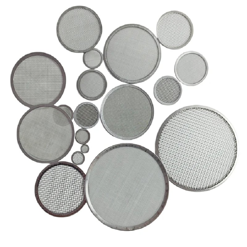 SS304 SS316 Stainless Steel Round Screen Filter Board Disc Wire Mesh Filter