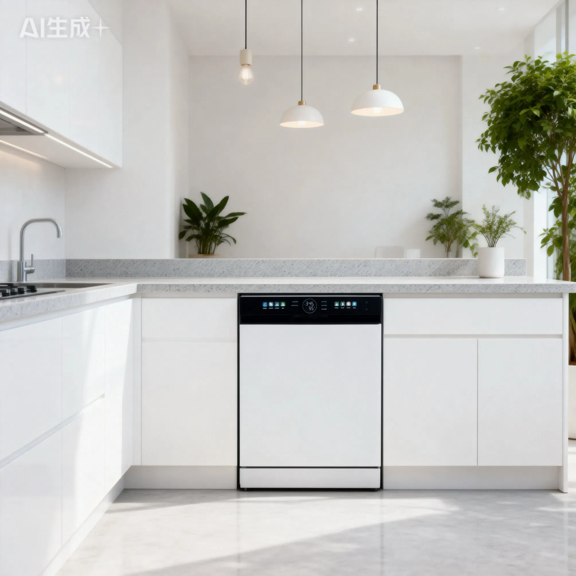 Efficient Cleaning Free-Standing Cleaning Appliance Dish-Washer
