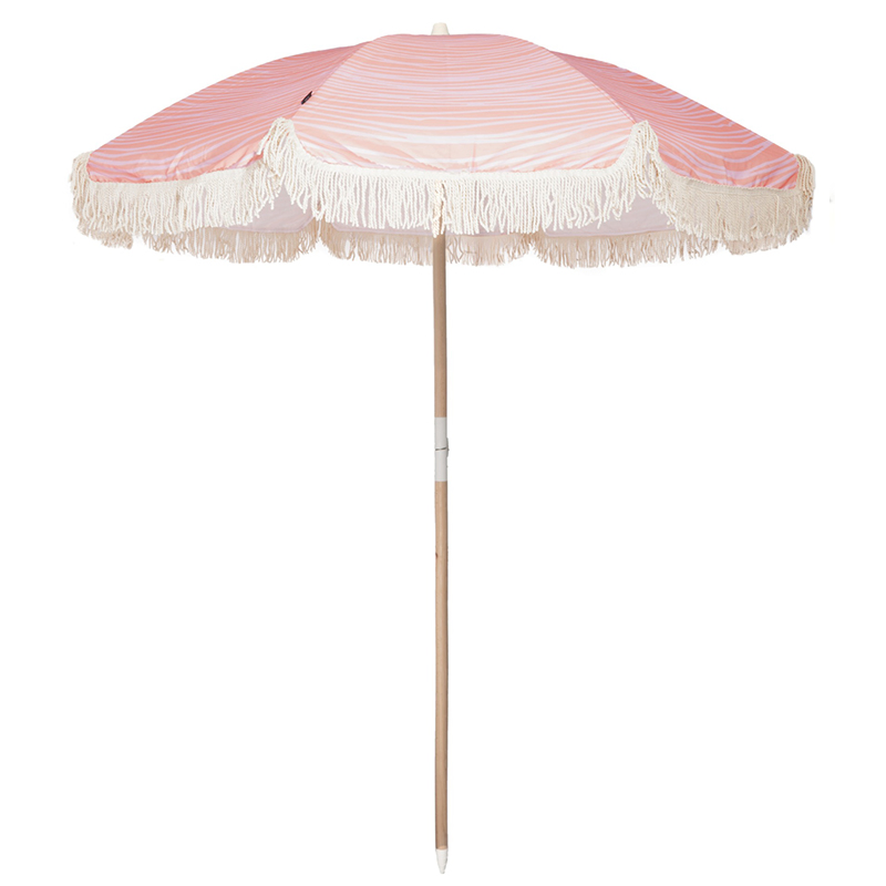 Luxury Portable 8 Feet Parasols Beach Umbrellas with Tassels