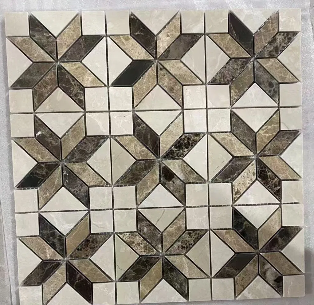 Stone Mosaic Marble Mosaic Water Jet for Decoration Interior Design Wall Cladding