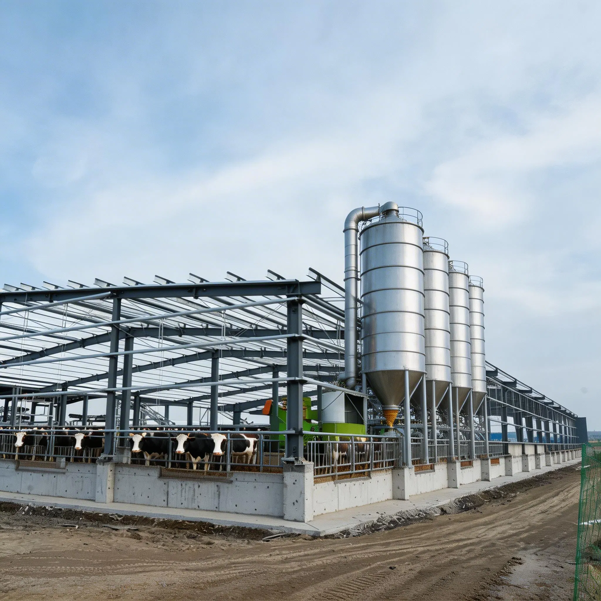 High Quality & Low Cost Steel Structure Buildings, Direct From Chinese Factory, Widely Used for Poultry Sheds, Livestock Sheds, Cow Barns, Workshops and Farm Ho