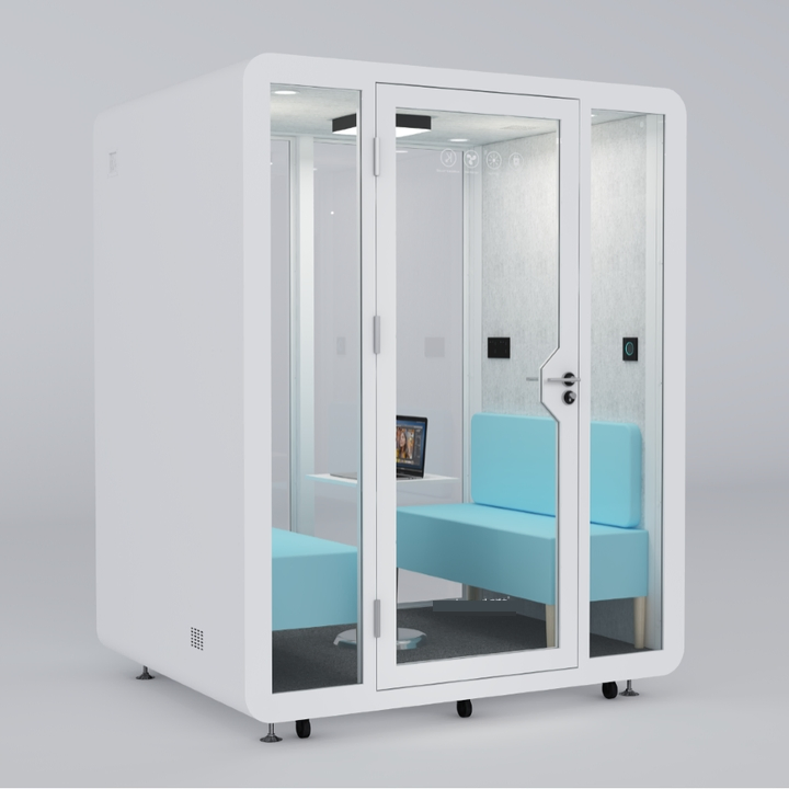 Office Pod Easy-to-Assemble Steel Frame Modern Sound Proof Offic Acoustic Soundproof Features for Office Building Outdoor Soundproof Cabins