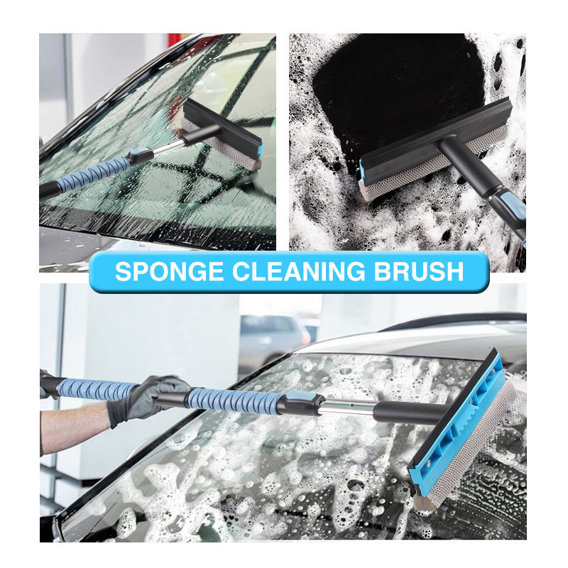 Aldo Car Washing Kit Sponge Brush Ice Scraper Detachable Telescopic Washing Sets