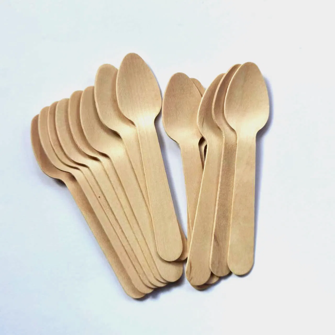 Disposable Tea Wood Spoon with Well Smooth Edge