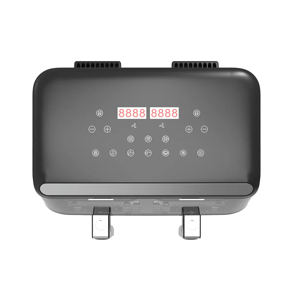 Multi Function Smokeless Oven Cooker Double Pot Digital Smart LED Display Dual Basket Air Fryer Dual Air Fryers