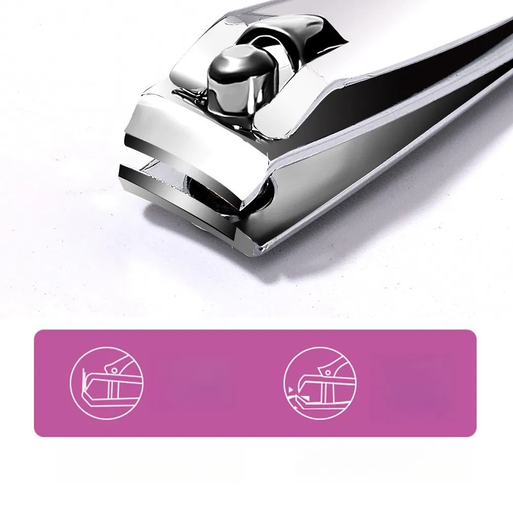 Cross Border Hot Sale Stainless Steel Single Silver Practical Sharp Nail Clippers