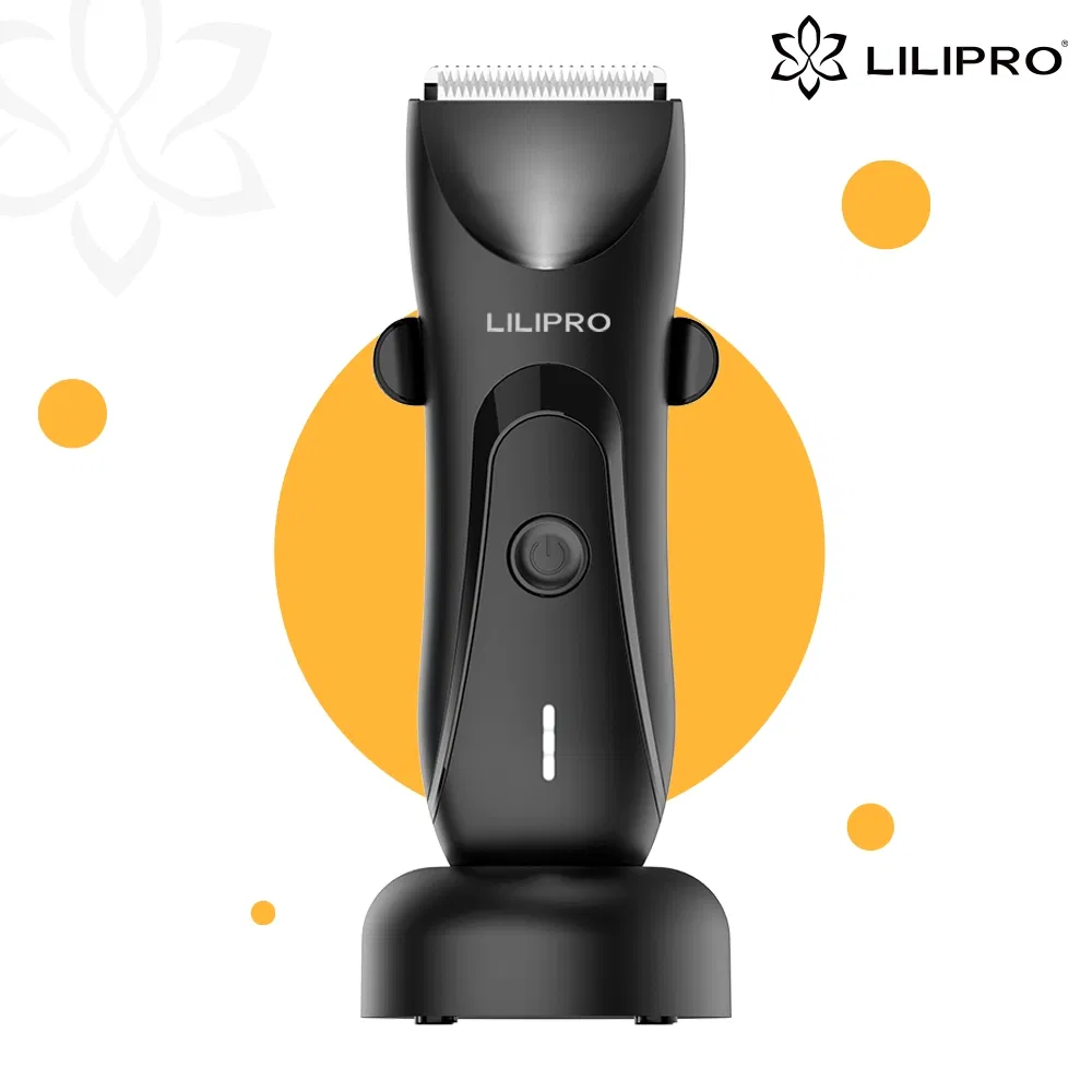 Lilipro B1 Cordless Groin Trimmer Hair Trimmer Skin Safe and Waterproof Electric Men's Beard Trimmer