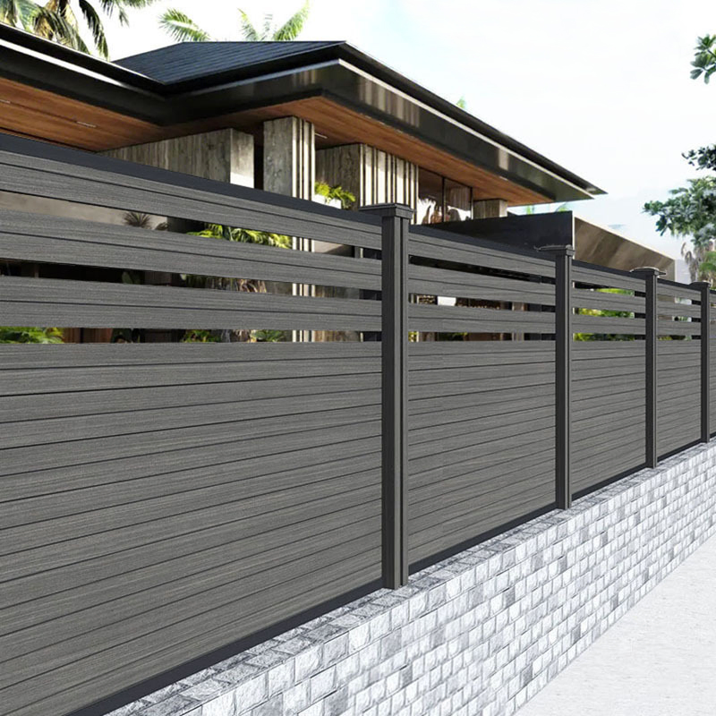 Modern Design WPC Composite Waterproof Interlocking Outdoor Privacy Garden Fence Panels Eco-Friendly Easy Assembly