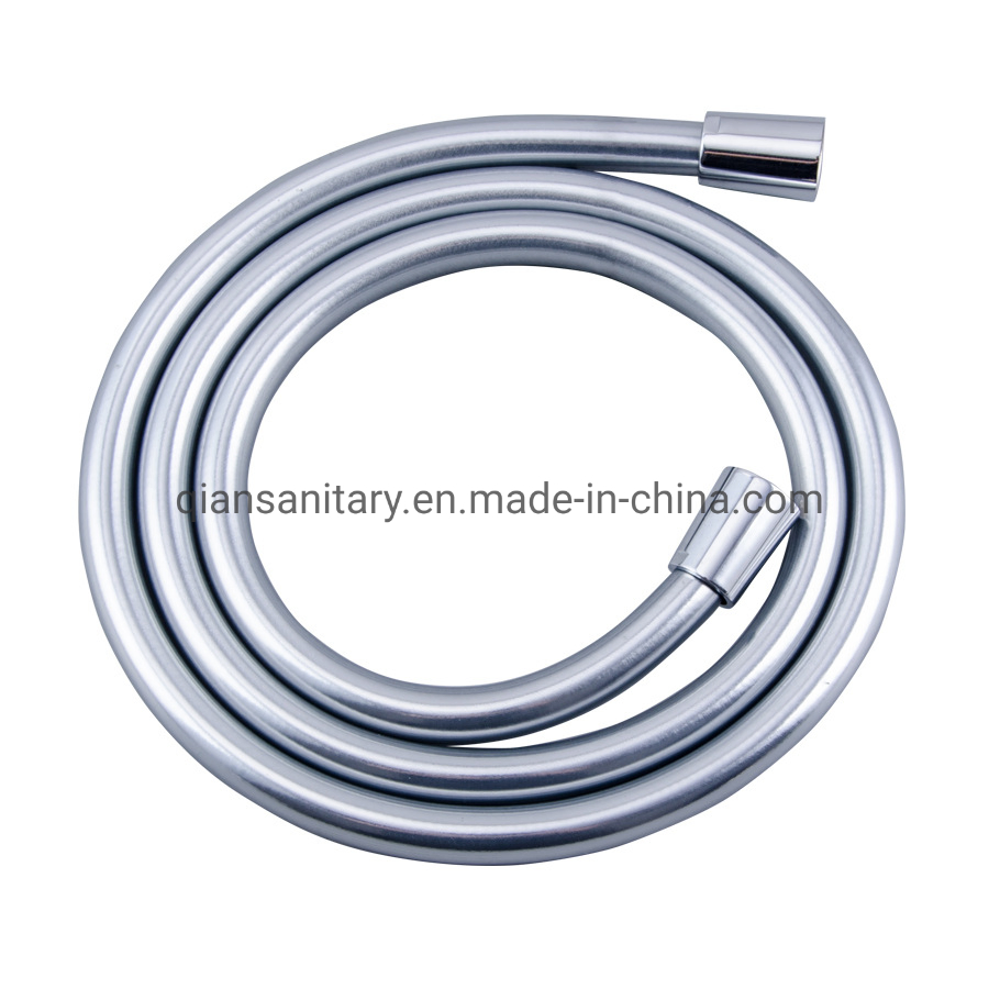 Shower Hose PVC Shiny Silver Hose