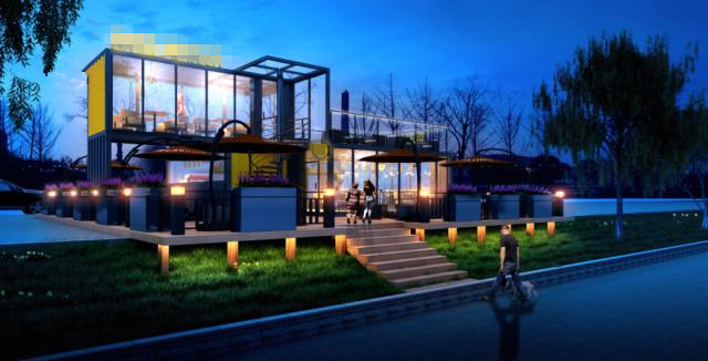 Modify Office Homes Design Shipping Container Coffee Shop for OEM 20FT 40FT